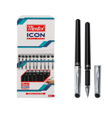 Ручка шариковая чёрнaя, ICON, Montex (10/100/1200)
