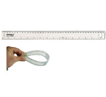 Rigla 40cm, plastic transparent 9031 SOZ (24/288)