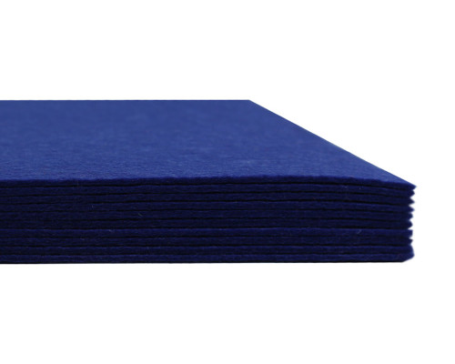 Fetru dur, 20*30 cm, 10 coli, 2 mm, albastru 7791(100)