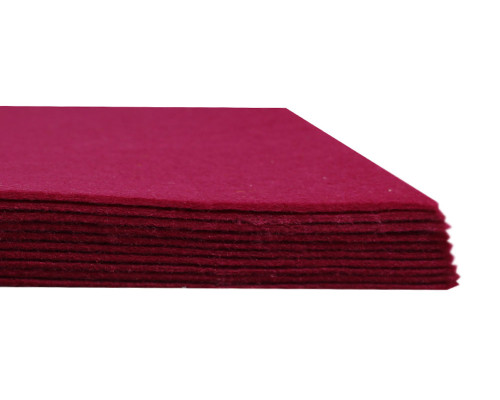 Fetru dur, 20*30 cm, 10 coli, 2 mm, fucsia 7794 (100)