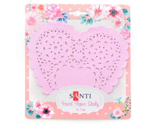 Set servetele inimioara, culoare roz, 12 buc 741690 Set servetele inimioara, culoare roz, 12 buc 741690