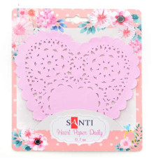 Набор салфеток в форме сердца, цв., розовый, 12 шт. 741690