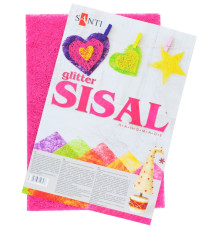 Set sisal cu glider, roz, 20*30 cm, 5 file 741425