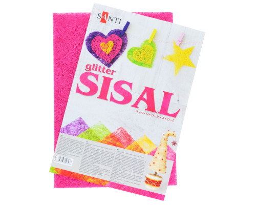 Set sisal cu glider, roz, 20*30 cm, 5 file 741425