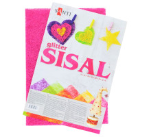 Set sisal cu glider, roz, 20*30 cm, 5 file 741425