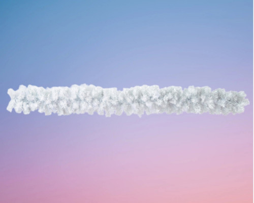 Елочная ветка 1.50 м белая 960217