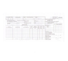 Бланк "Foaie de parcurs pentru tractoare" nr.68 ofset