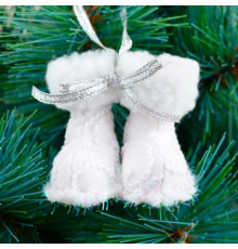 Jucarie de anul nou "Ciubotele", 5 cm albe Yes 973457