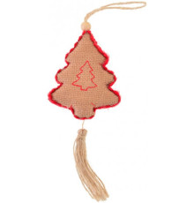 Подвеска "Елочка", светло-коричневая, 16 см 973485 (20)