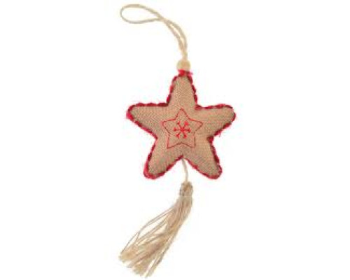 Подвеска "Звездочка", светло-коричневая, 16 см, 973484 (20)