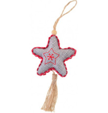Подвеска "Звездочка", серая, 16 см, 973481 (20)
