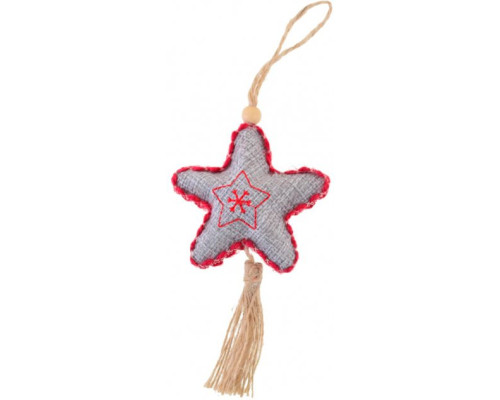 Подвеска "Звездочка", серая, 16 см, 973481 (20)