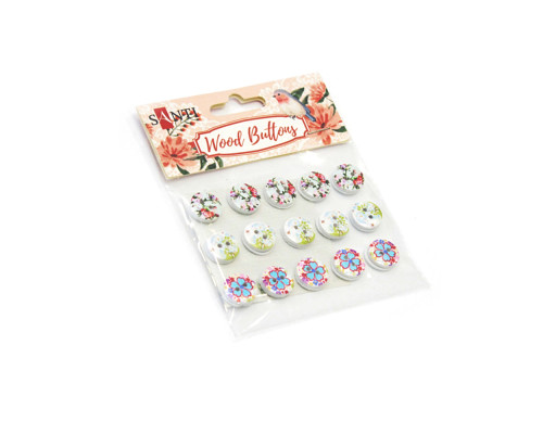 Set nasturi, WB-02 , lemn, 18mm, 3 feluri, 15 buc 742150 (10)