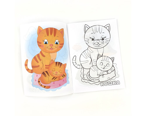 Посмотри и раскрась. Домашние животные. N*3882 (16X22)