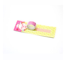 Panglica din hartie cu lipici, "Перышко" roz 1.5m 742367