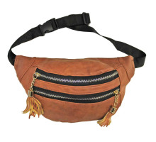 Geanta de talie "Banana" maro 050 (12)