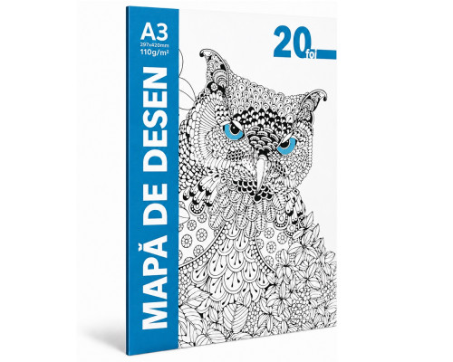 Мapa A3 de desen, 20 foi, 110g/m2 CM11 (25)