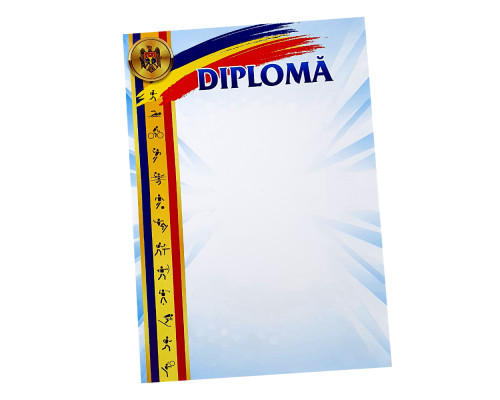Diploma А4 Sport cu tricolor pe verticala S13 (100)