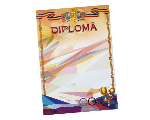 Diploma А4 Sport cu cercuri Olimpice S15 (100)