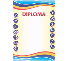 Diploma A4 Sport cu tricolor pe orizontala S19 (100)