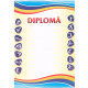 Diploma A4 Sport cu tricolor pe orizontala S19 (100)