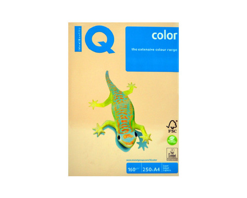 Бумага А4 темно-кремовая "IQ-Color"160g/m2, 250л, SA24