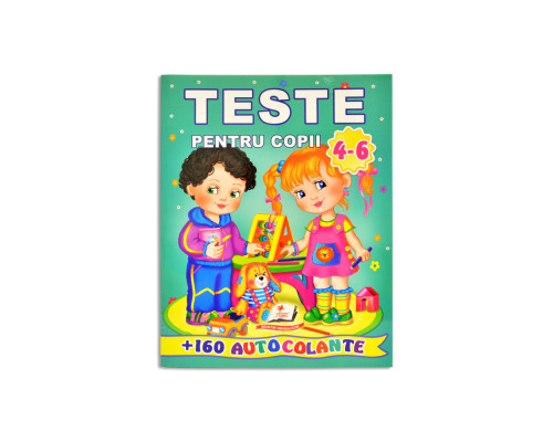 Teste pentru copii 4-6 ani. +160 autocolante N*8477 (20X25,5)