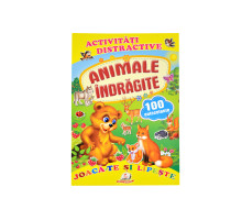 Activitati distractive. Animale indragite.100 autocolante N*8798 (16,5X24)