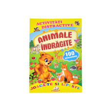 Activitati distractive. Animale indragite.100 autocolante N*8798 (16,5X24)