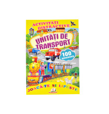 Activitati distractive. Unitati de transport.100 autocolante N*8859 (16,5X24)