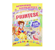 Activitati distractive. Printese.100 autocolante