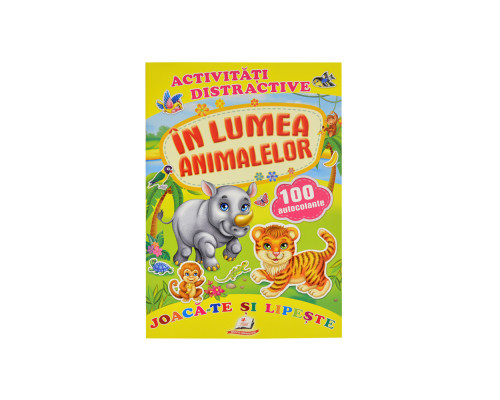 Activitati distractive. In lumea animalelor. 100 autocolante. N*8811 (16,5X24)
