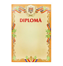 Diploma А4 cu chenar oranj U02 (100)