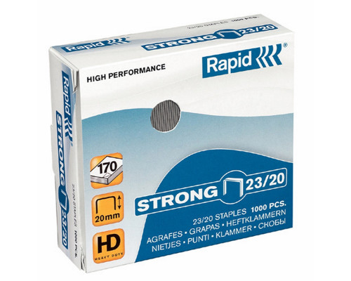 Скобы для степлеров Rapid Strong 23/20 1M 24870400 Скобы для степлеров Rapid Strong 23/20 1M 24870400