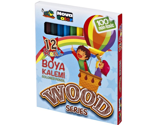 Карандаши цветные MINI 12цветов NOVA COLOR NC-401 (12/4480)