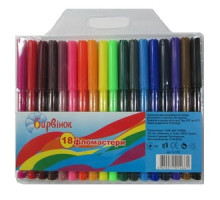 Фломастеры 18 цв., "Радуга", 5-103, БАРВ(12/192)