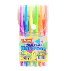 Set pixuri gel, 6cul., Pastel, cutie PVC, ГР55, УМКА (12)