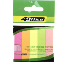 Indecsi colorati din hartie, culori fluorescente,12x50mm 5x30foi 4-428, 4Office (50)