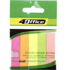 Indecsi colorati din hartie, culori fluorescente,12x50mm 5x30foi 4-428, 4Office (50)