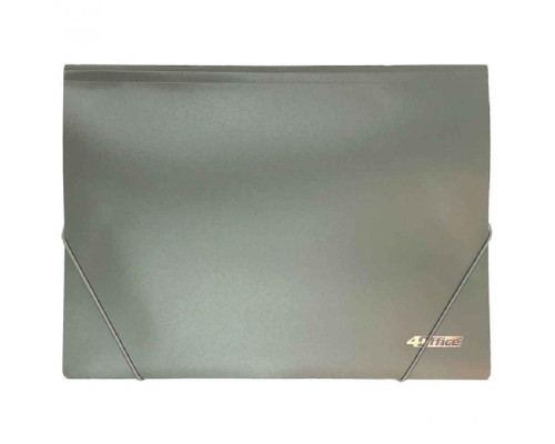 Папка на рез. А4. серая A4 4-224-08 4Office (30/240)