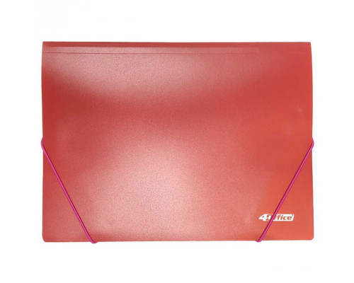 Mapa elastic rosu A4 4-224-01 4Office (30/240)