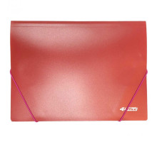 Mapa elastic rosu A4 4-224-01 4Office (30/240)