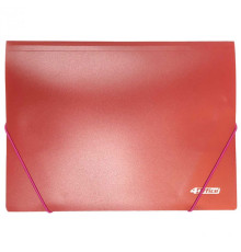 Mapa elastic rosu A4 4-224-01 4Office (30/240)