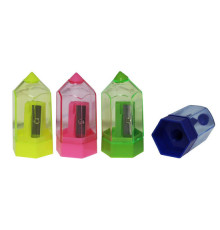 Ascutitoare cucontainer "Creion" plastic asorti БАРВИНОК 9-703 (48)