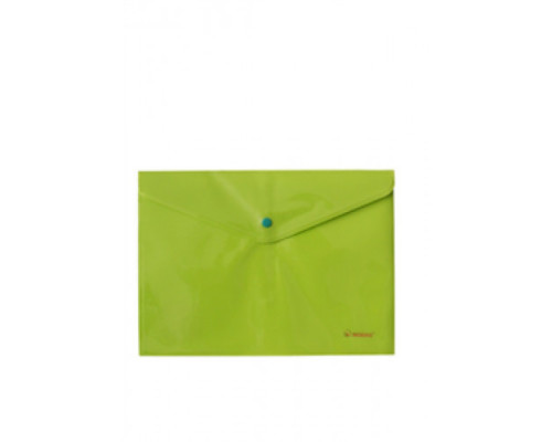 807184 Папка-конверт A4, РР 160мкн, Neon зеленый, NORMA 5106-04 (12/120)
