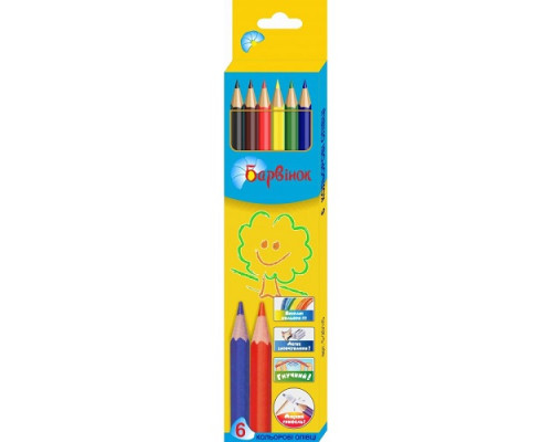 Creione colorate, plastic, 6 cul., 5-201/5, БАРВ (24)