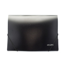 Mapa elastic neagra A4 4-224-09 4Office (30/240)