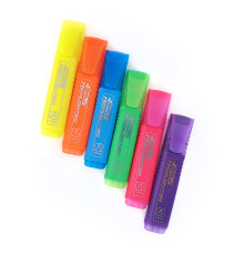 Набор текстмаркеров 6шт., 1-5мм, 4-117-26 4Office (20/200)