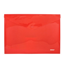 Папка с кнопкой непрозрачная А4 красная Norma 5017-11 (12/120)