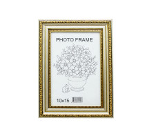 Rama foto A6 10*15 cu suport aur deschis cu ornamen 25-01-03 CM*0276